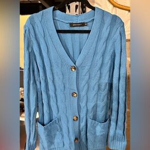 Meerokeety Blue Button-up Cardigan size M